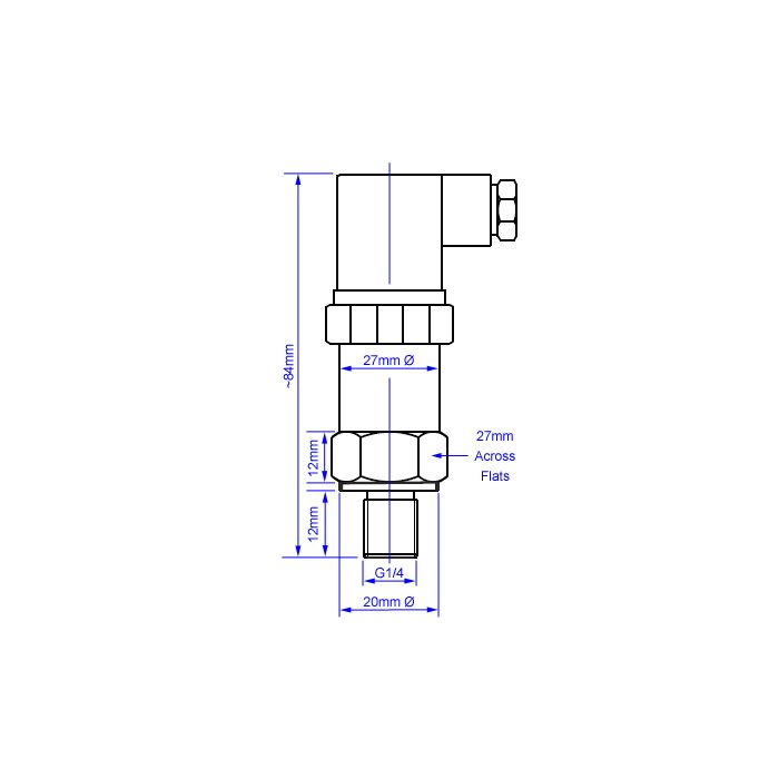 Pressure Transmitter (0~10V, G1/4)